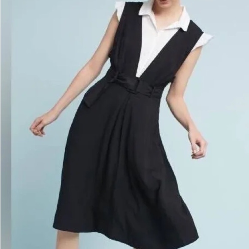 Maeve black jumper dress size L 12